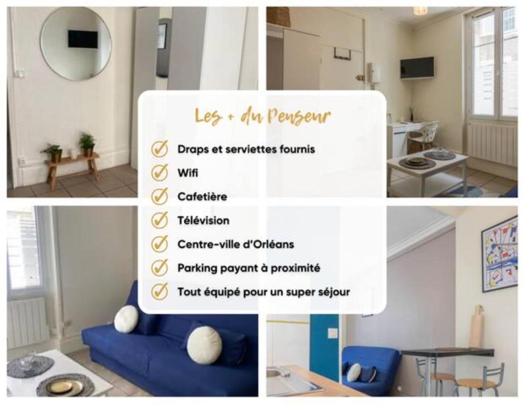 Le Penseur Studio Leilighet Orléans Eksteriør bilde
